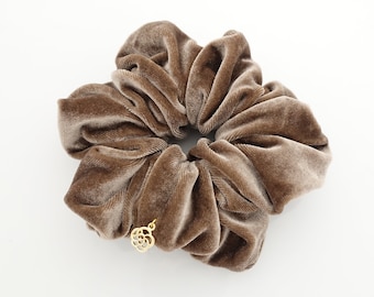 Solid Color Velvet Scrunchies Fall Winter Hair Elastics Women Hair Accessories