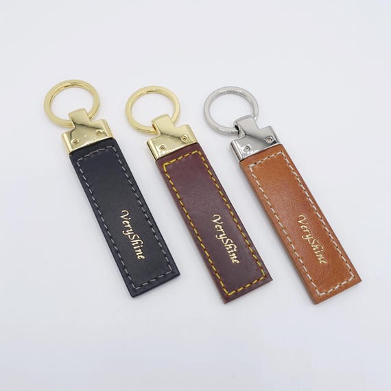 Handcrafted Leather Key Chain, Leather Keyring - Etsy