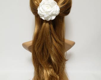 White Flower Hair Clip: Multi-Functional Corsage, Wedding Accessory