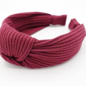 waffle stripe pattern headband top knot hairband Women hair accessories
