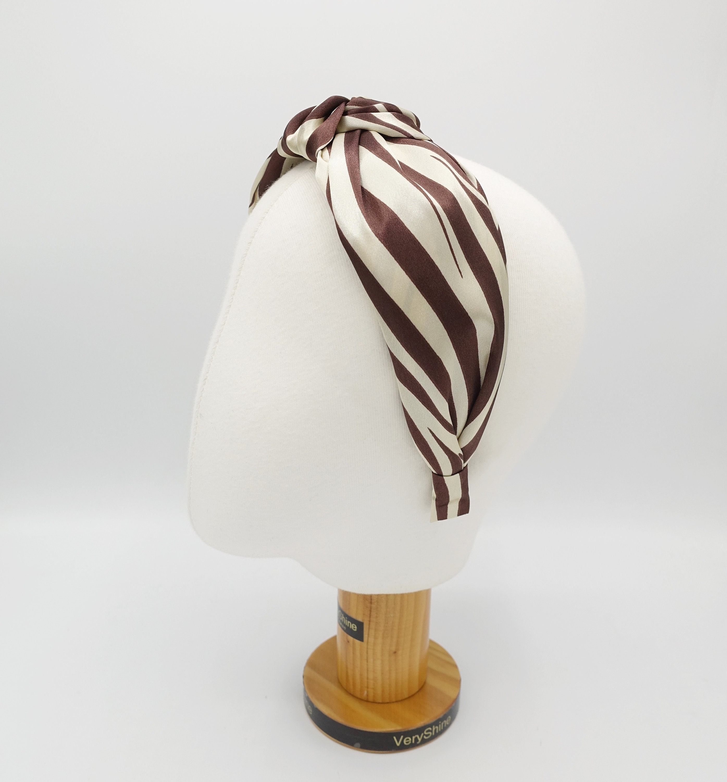 Zebra Top Knot Headband Animal Print Hairband for Women - Etsy display picture 1