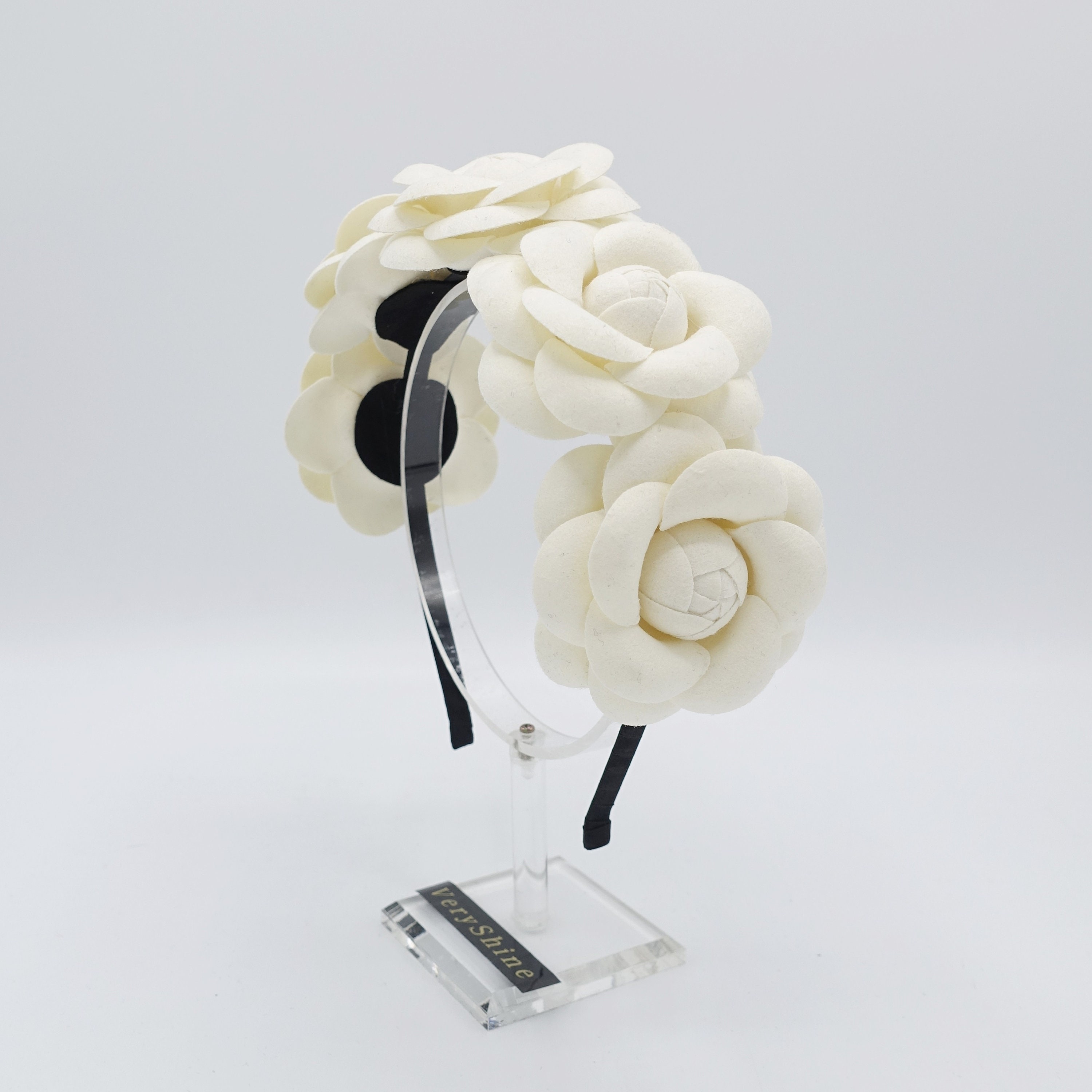 Chanel White Camellia Flower Lapel Pin Brooch in Chanel Gift Box – Modig