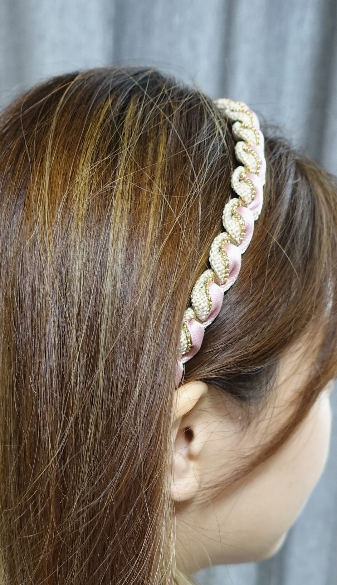 ヘアアクセサリー TATIANA Mary Quilted Velvet Ribbon Hairpin HB0100 TATIANA】Merry Quilting Velvet Ribbon Hair Pin〜バレッタ