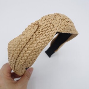 Stroh Frauen Stirnband Urlaub Rattan Haarband Frau Haarschmuck Bild 5
