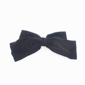 velvet black bow hair accessory shop for women