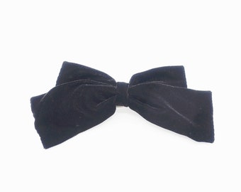 velvet black bow hair accessory shop for women