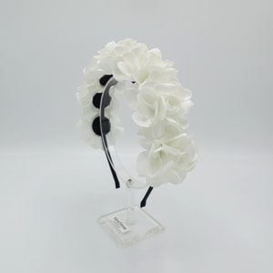 bandeau floral fait main bandeau floral embelli de fleurs de roses sauvages fait main