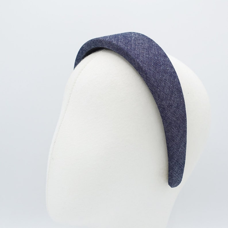 Denim Padded Headband Casual Cotton Hairband for Women Etsy