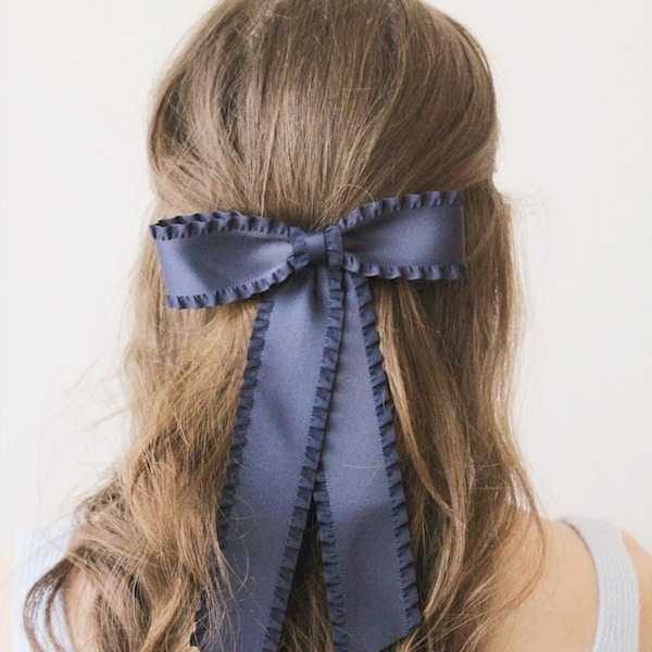 frill hair bow basic style
