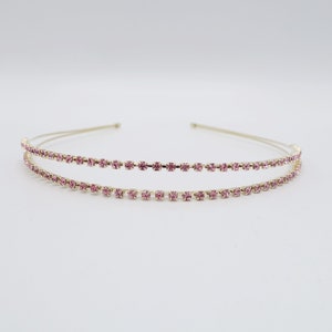 rhinestone thin headband bling jewel hairband for women