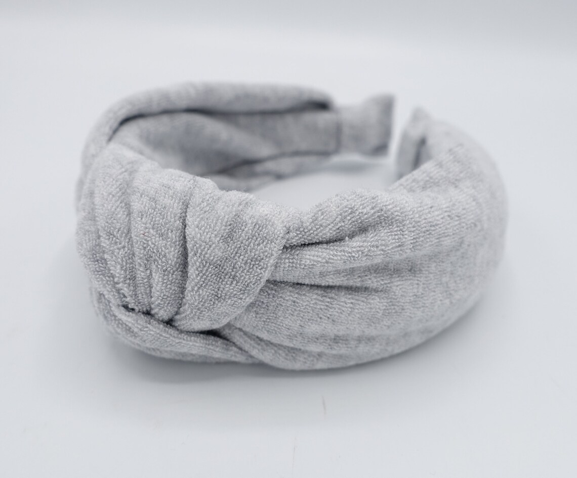 Terry cloth top knot headband cozy fashion hairband for women Etsy
