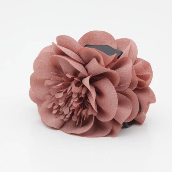 Flower Decorated Hair Claw Long Stamen Pistil Flower Hair Claw Etsy