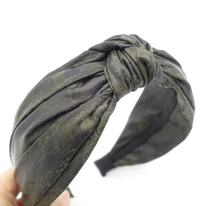 Diadema con nudo superior teñido vintage Accesorio para el cabello de otoño para mujeres