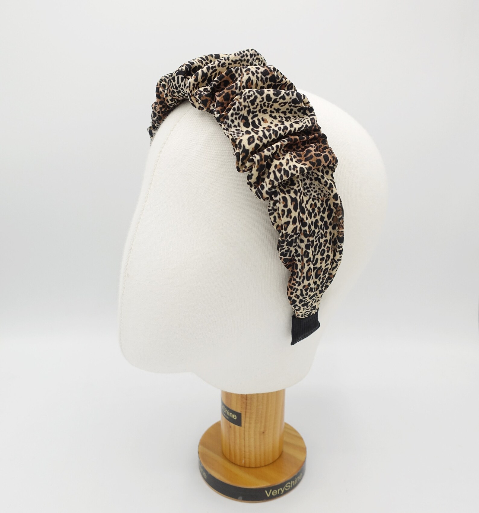 Animal Print Headband Ruched Leopard Hairband Stylish Hair - Etsy