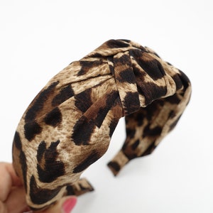 leopard print knotted headband