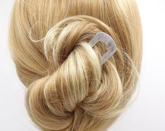 Elegante Suji-metalen haarvork: glanzende, matte afwerking