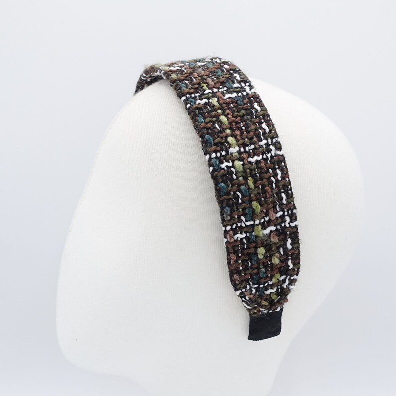 Tweed Headband Plain Basic Style Hairband Women Hair Accessory Etsy