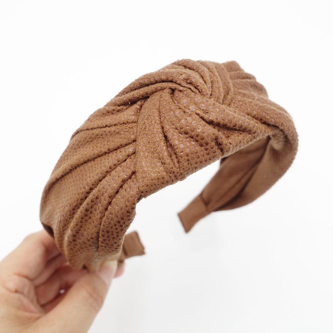 Suede Fabric Knotted Headband Fall Winter Hairband Women Hair Accessory ...