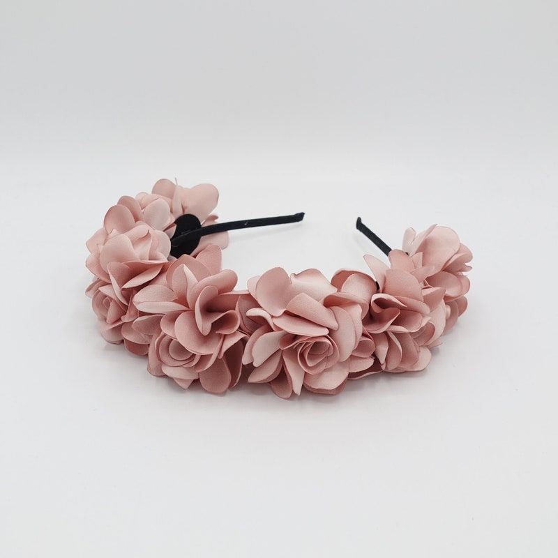 Floral Print Brown Headband main image 1