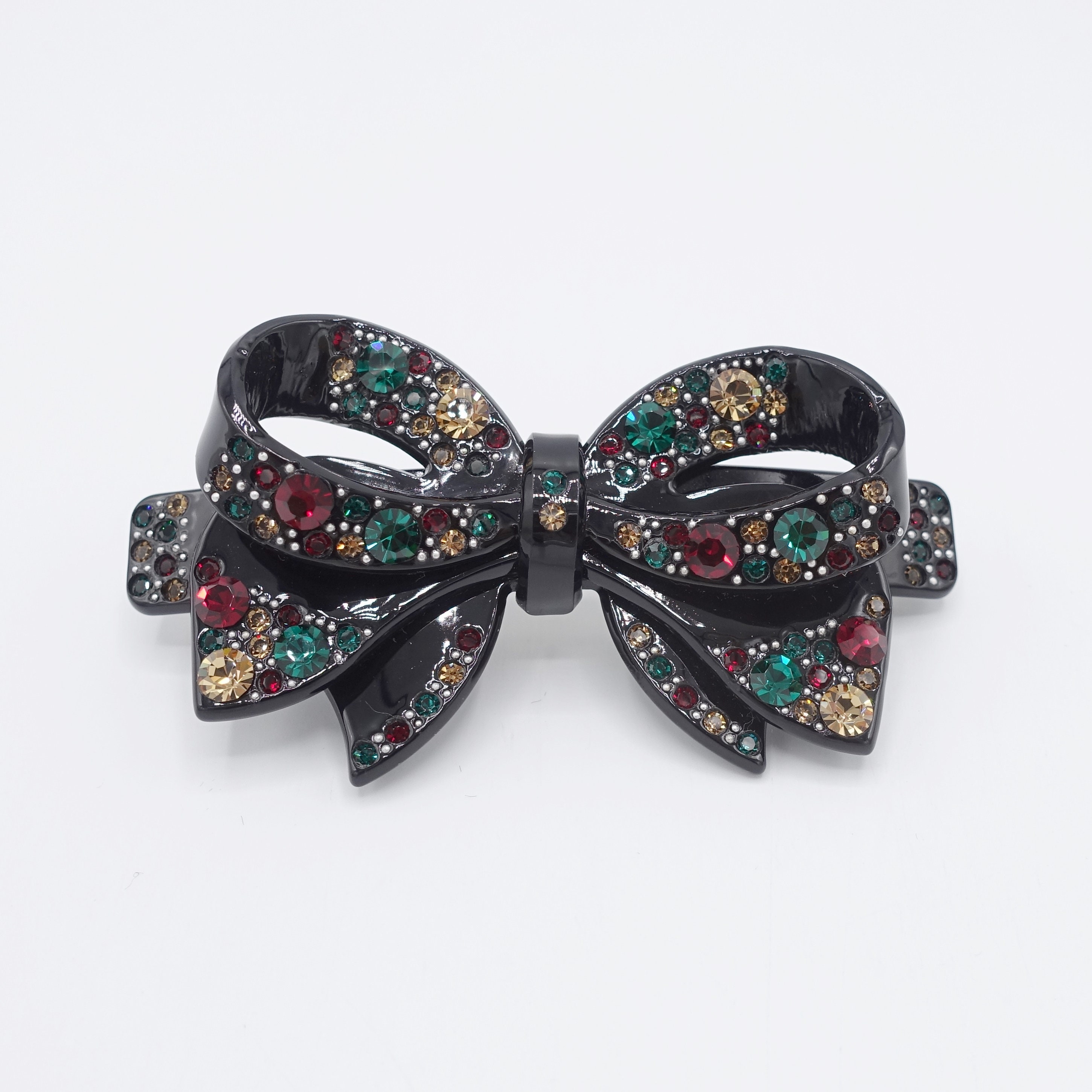 Hair Pin Channel Bow with stones ! CHIC Unique Chanel Hair Bow - Etsy main image 3
