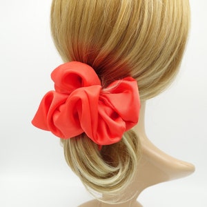 große Satin voluminöse Haargummis Frauen Haar elastisch Accessoire