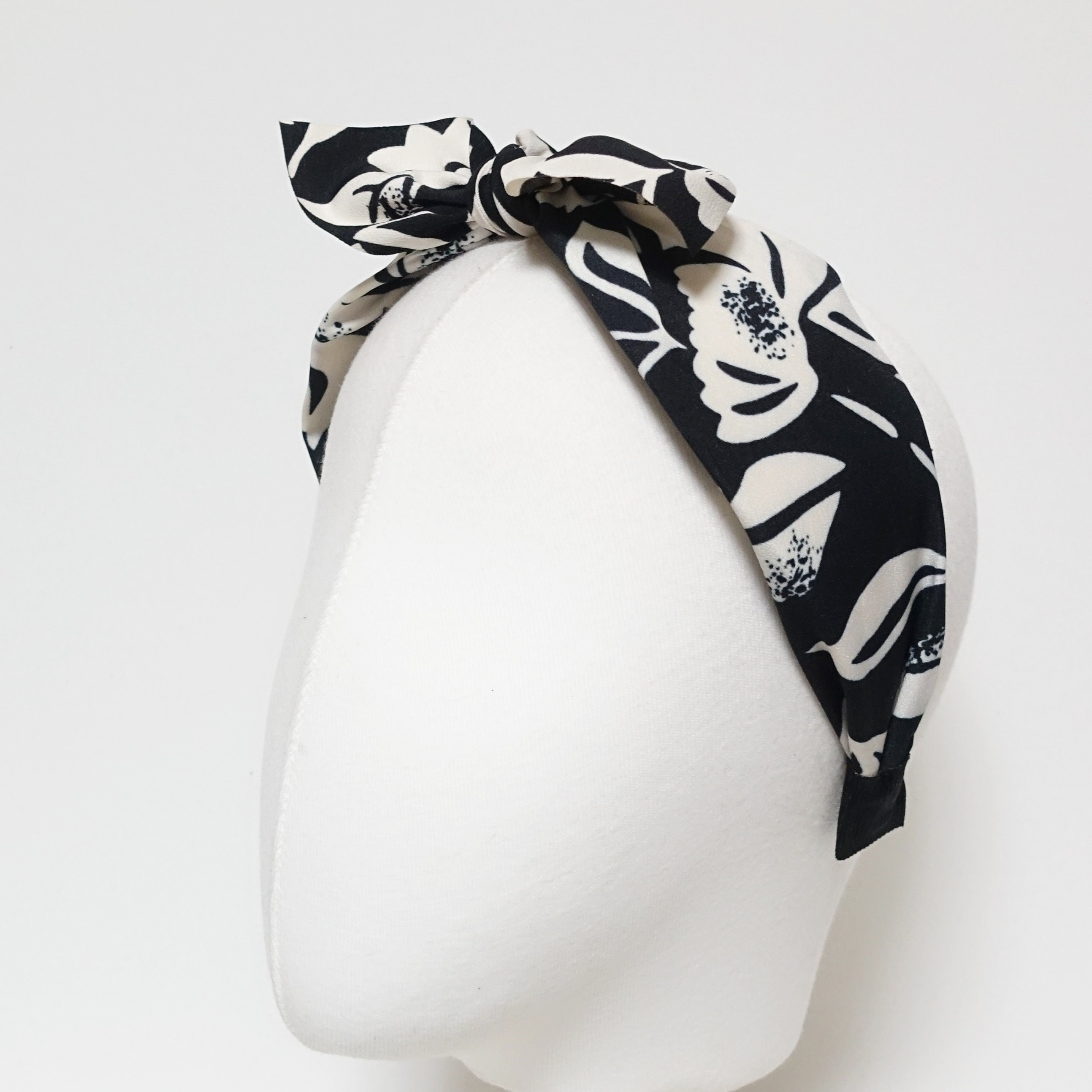 Minimalist Floral Print Knot Headband set Floral Knot Headband - Etsy main image 4