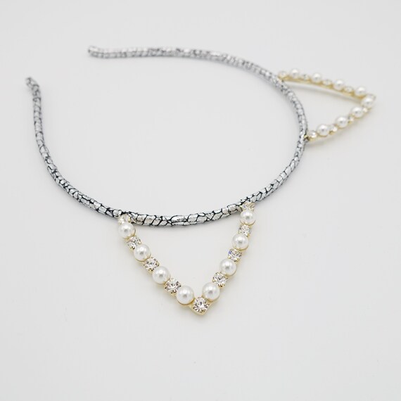 meme Serre-tête orné de perles et de strass pour événements