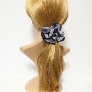Grosgrain Trim Satin Hair Scrunchies Hair Elastics for Woman zdjęcie 9