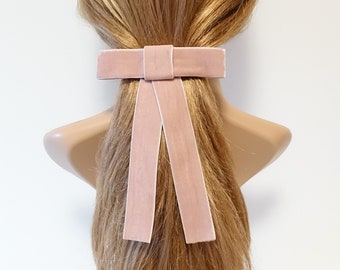 Accesorio para el cabello de terciopelo negro, sencillo y elegante, con lazo de terciopelo, de 2,5 cm de ancho