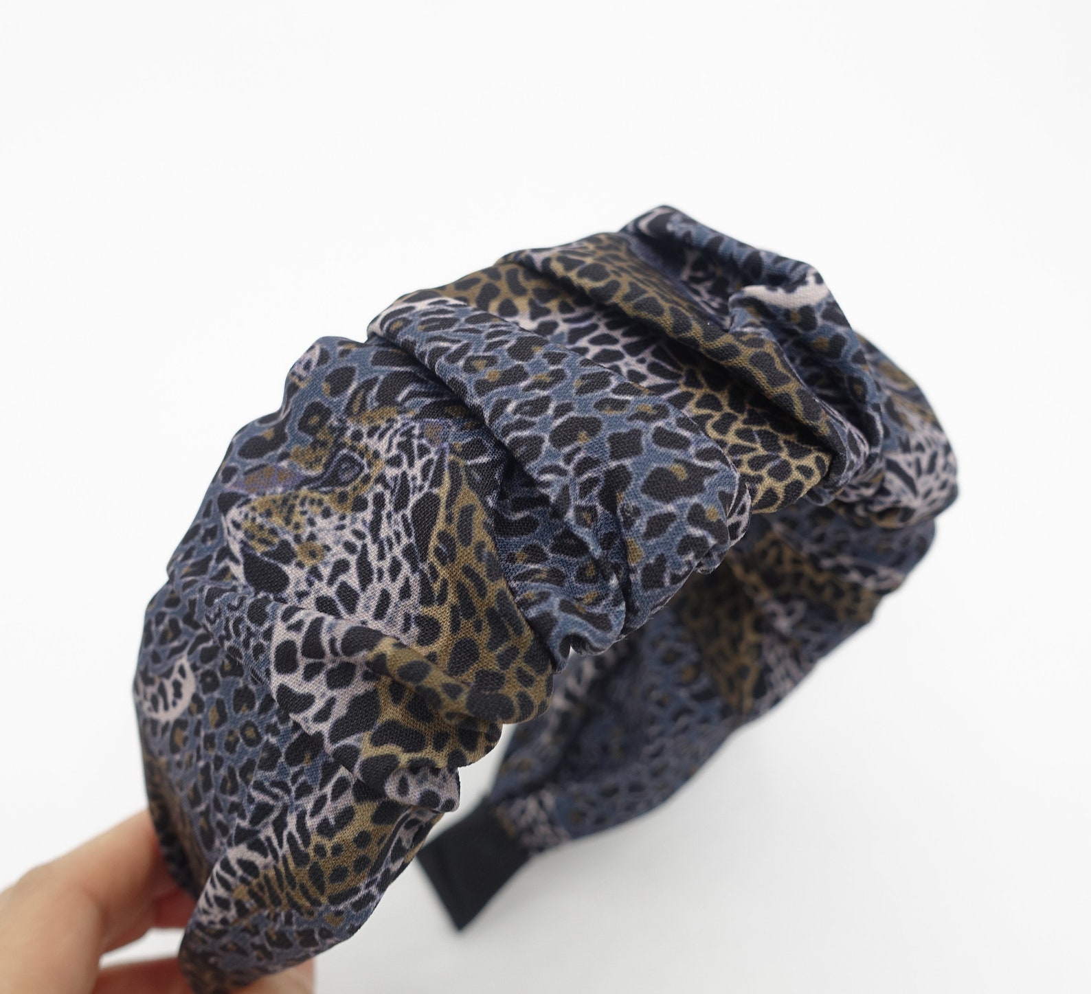 Animal Print Headband Ruched Leopard Hairband Stylish Hair - Etsy