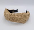straw women headband vacation rattan hairband woman hair accessories product logo