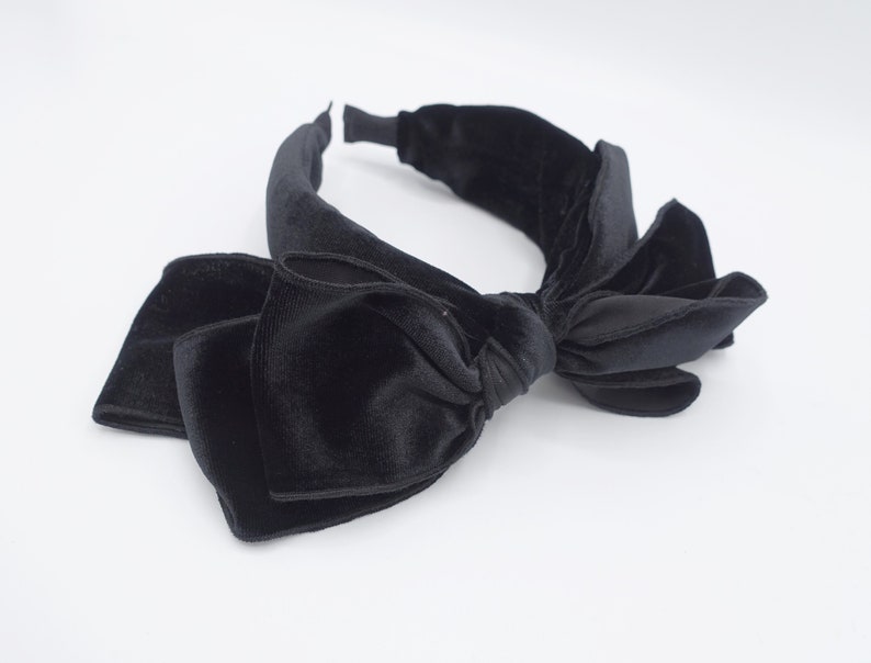 Velvet Triple Bow Knot Headband Super Stylish Hairband for | Etsy