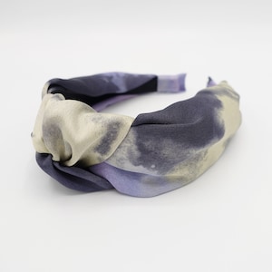 satin tie dye headband top knot hairband women hair accessory for women