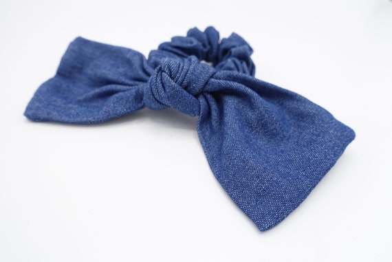 Denim Bow Knot Scrunchies - Etsy display picture 2
