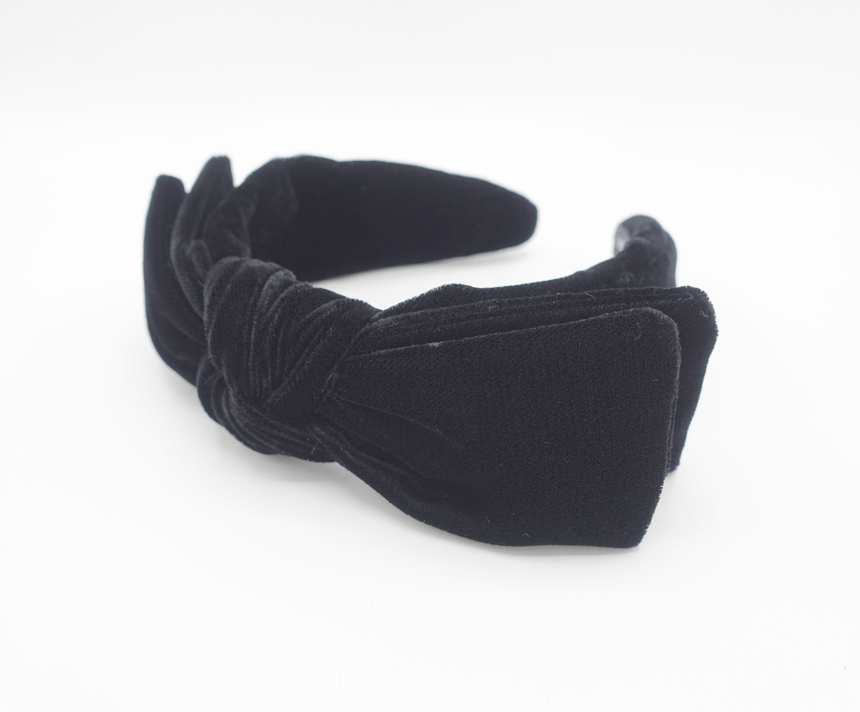 Cerchietto Raso Verde Bosco Imbottito - Elegante Accessorio Capelli Donna