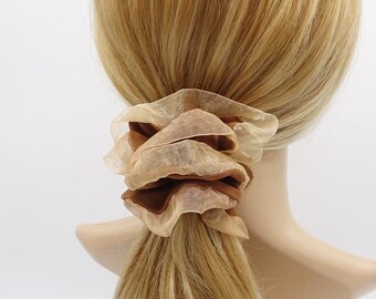 chiffon 2 tone scrunchies