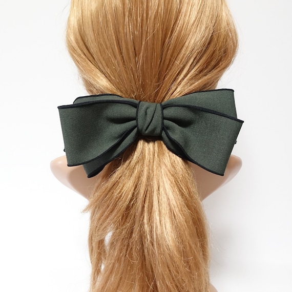 Big Satin Hair Bow ,hair Bow for Women, Hair Clip, Handmade Women