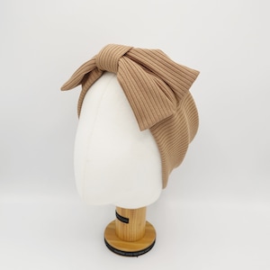 bow knot knit headband corrugated headwrap hair turban