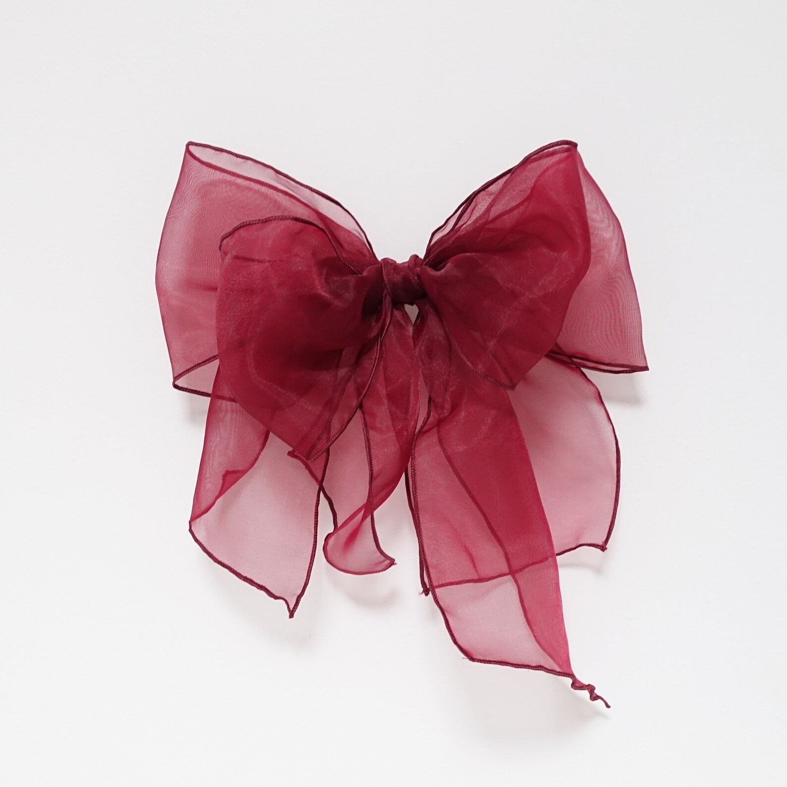 Picture of Oversized Organdy Hair Bow Clip, Special Event Accessory - Etsy