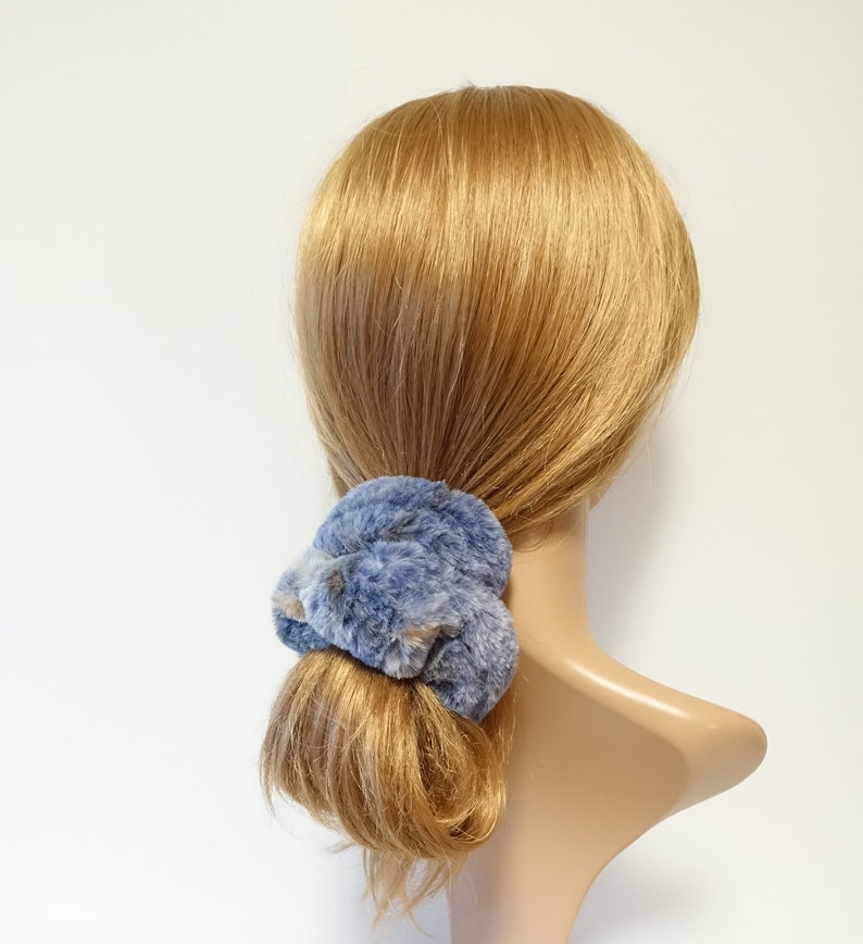 Fabric faux fur soft hair scrunchies large hair scrunchie for Etsy