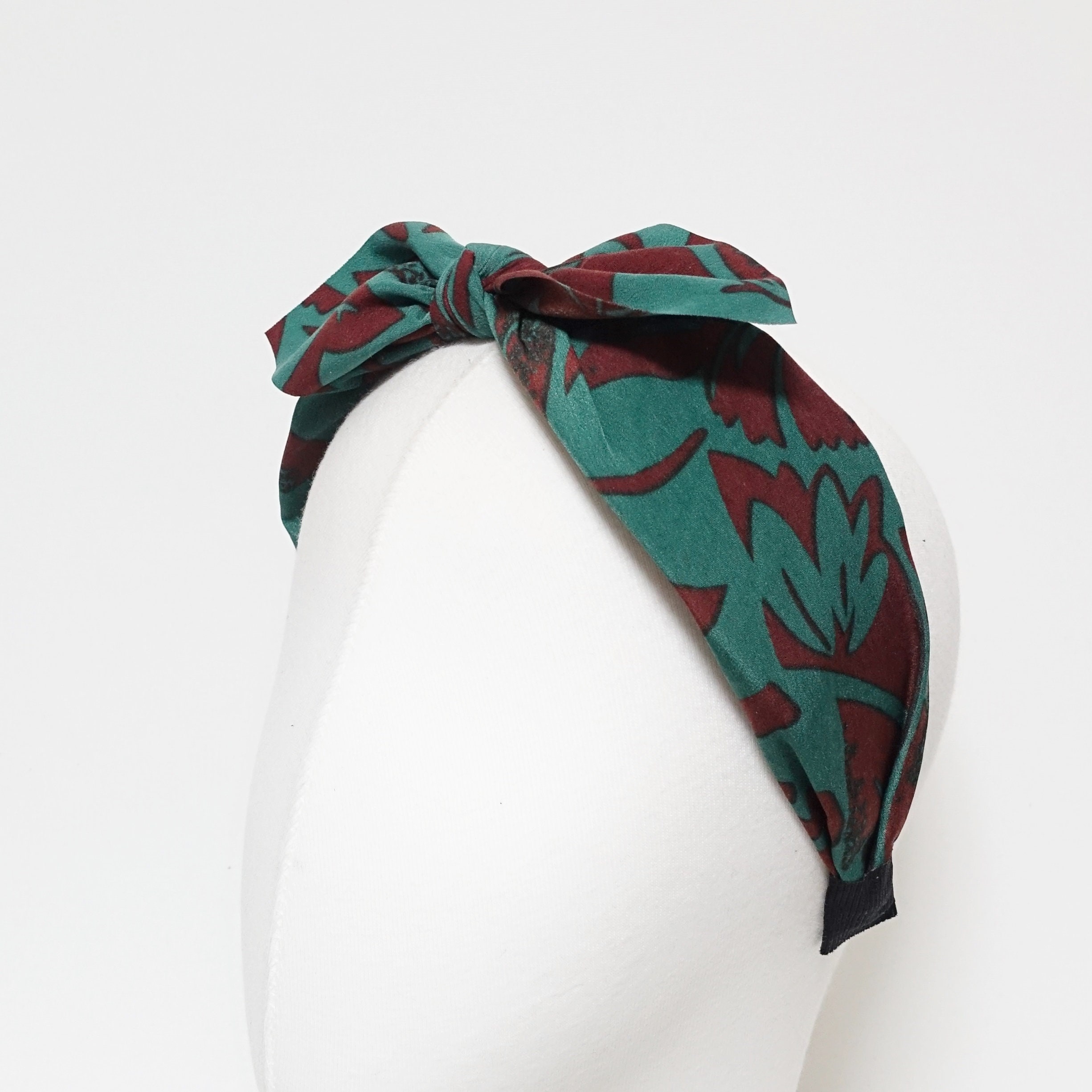 Chiffon Minimal Flower Print Headband Knot Hairband Women  display picture 2
