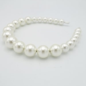 graduated pearl headband simple hairband elegant women hair accessory