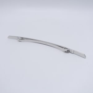 Sleek Metal Hair Barrette, Long Minimalist Hair Clip, Modern Elegant Accessory image 5