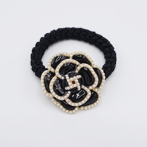 Chanel Hair Tie With Pearl - Etsy display picture 2