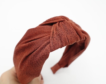 flat knot headband headband processed suede fabric  hairband women hair accessory