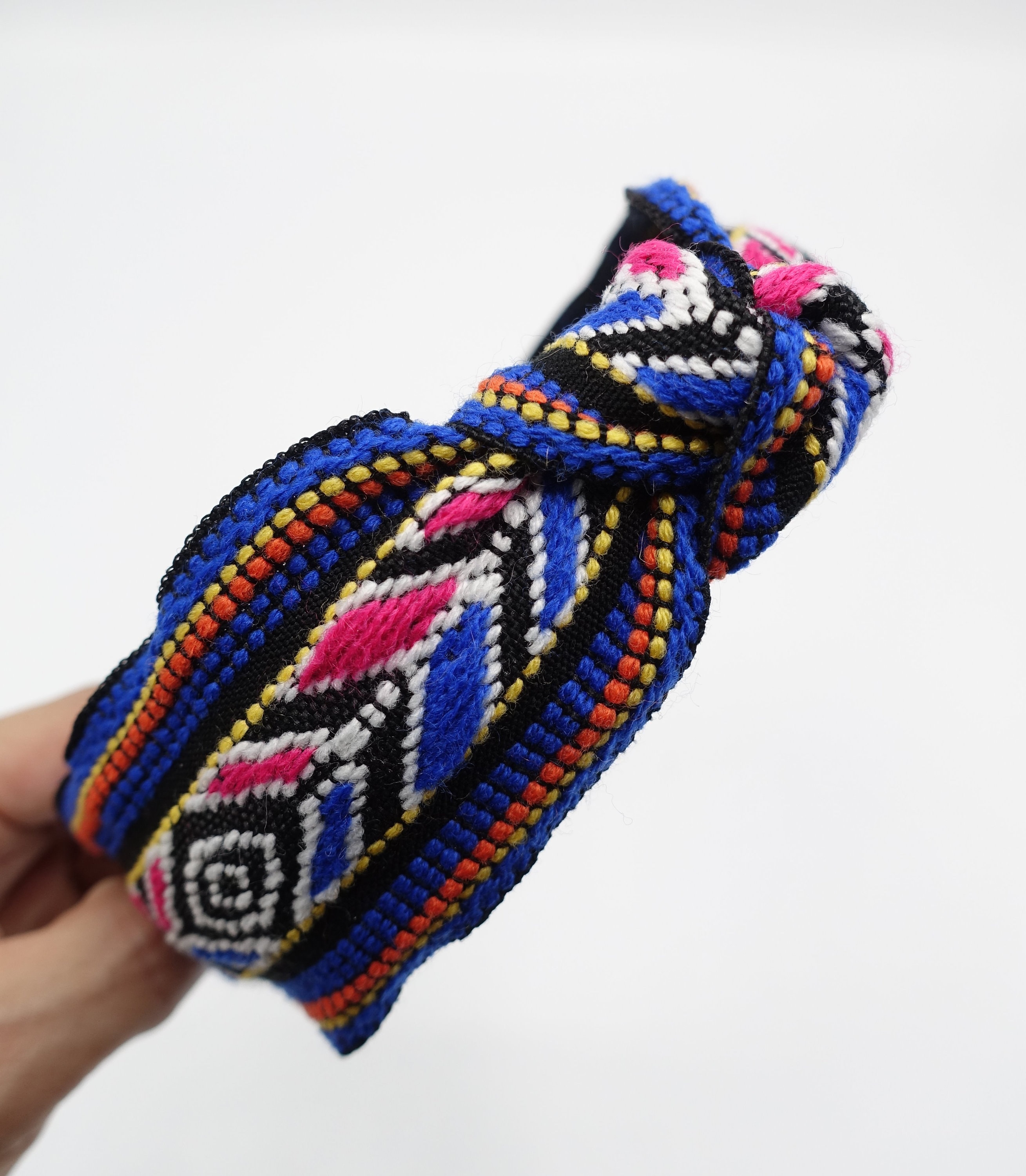 Aztec pattern headband jacquard knot hairband woman hair Etsy