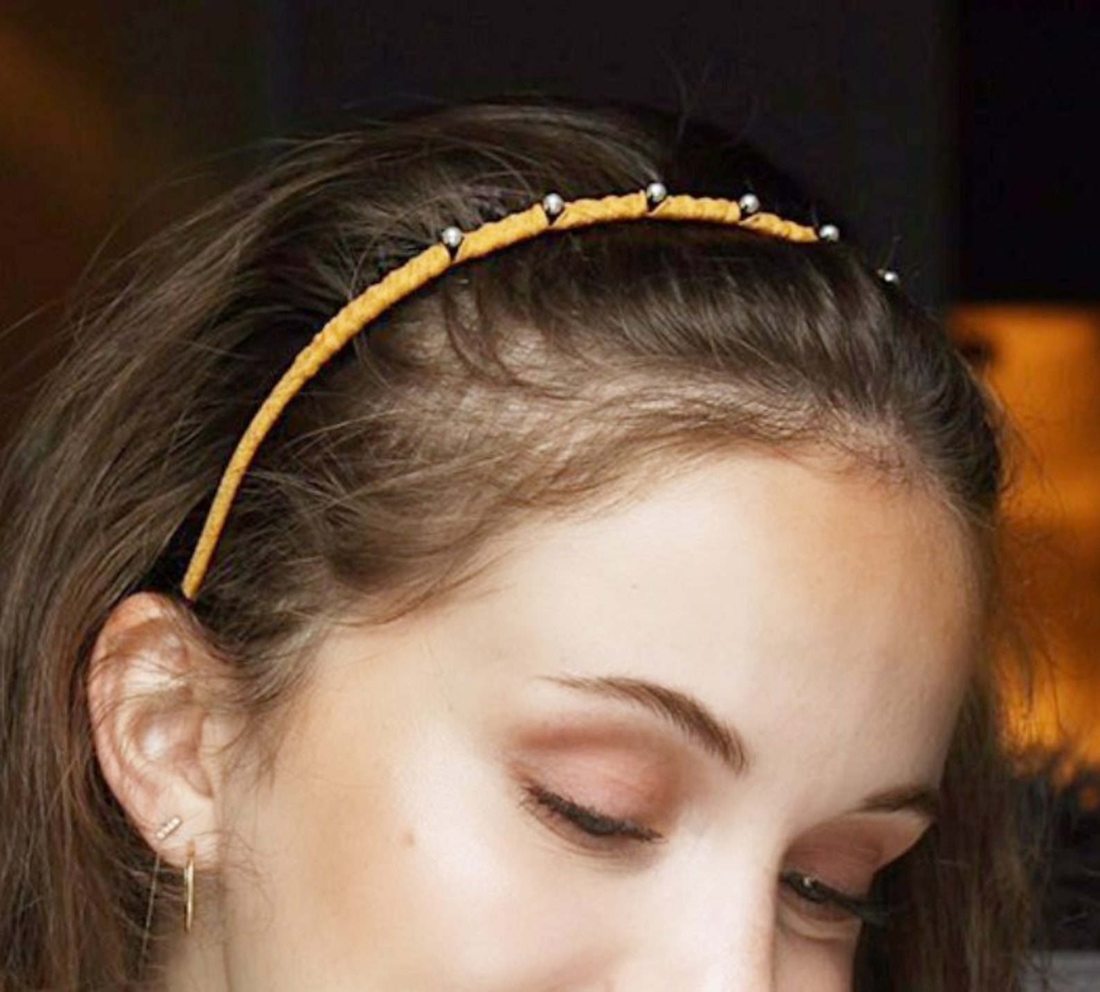 Pearl Embellished Teeth Comb Headband Wrap Hairband Basic Etsy