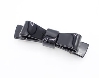 cellulose acetate bow hair barrette