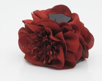 flower decorated hair claw Long Stamen Pistil Flower Hair Claw Clip Women Hair Clamp
