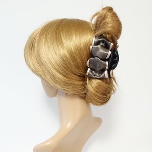Satin flat Bow Mesh Wrap Flat Style Hair Jaw Claw Clip Women Hair Accessories